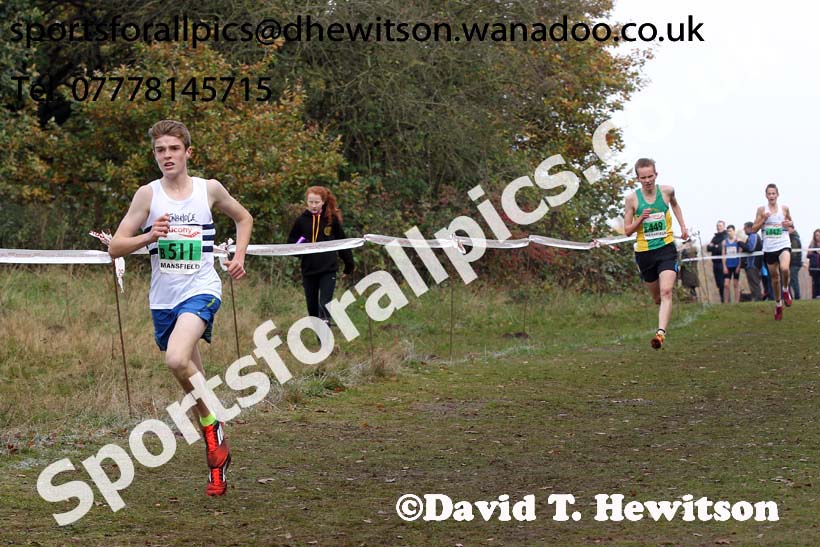 Men under-17s, National Cross Country Relays, Berry Park, Mansfield. Photo: David T. Hewitson/Sports for All Pics